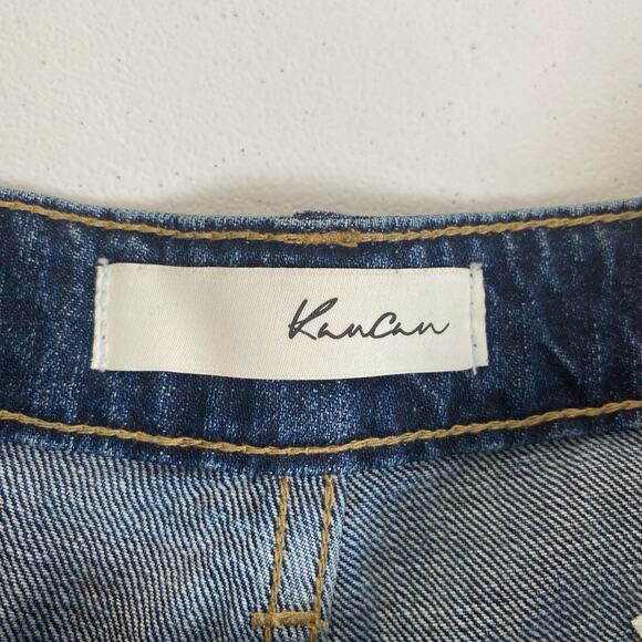 Kancan Sz 7 / 27 Ivanna Ultra High Rise Mom Shorts Denim Jean Cutoff Distressed - Picture 5 of 11